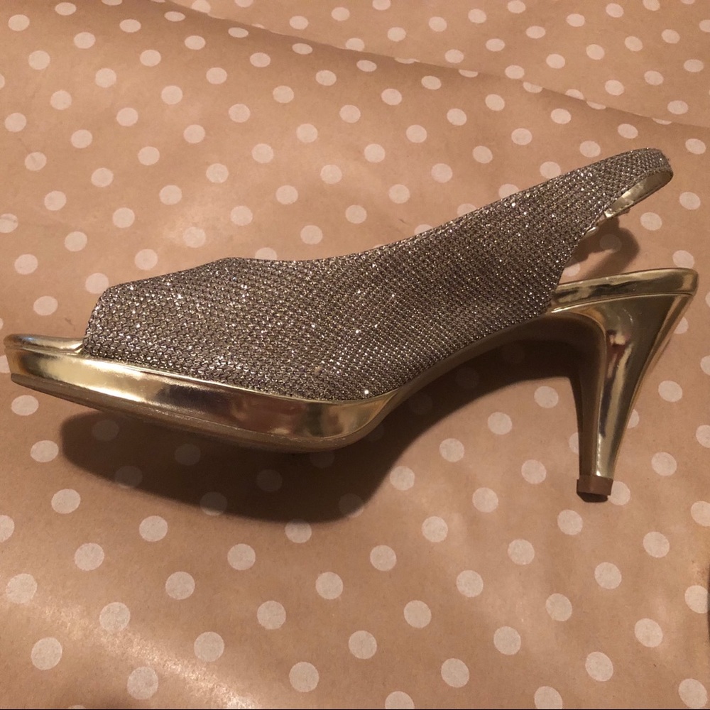 Super Sparkly Gold & Silver heels